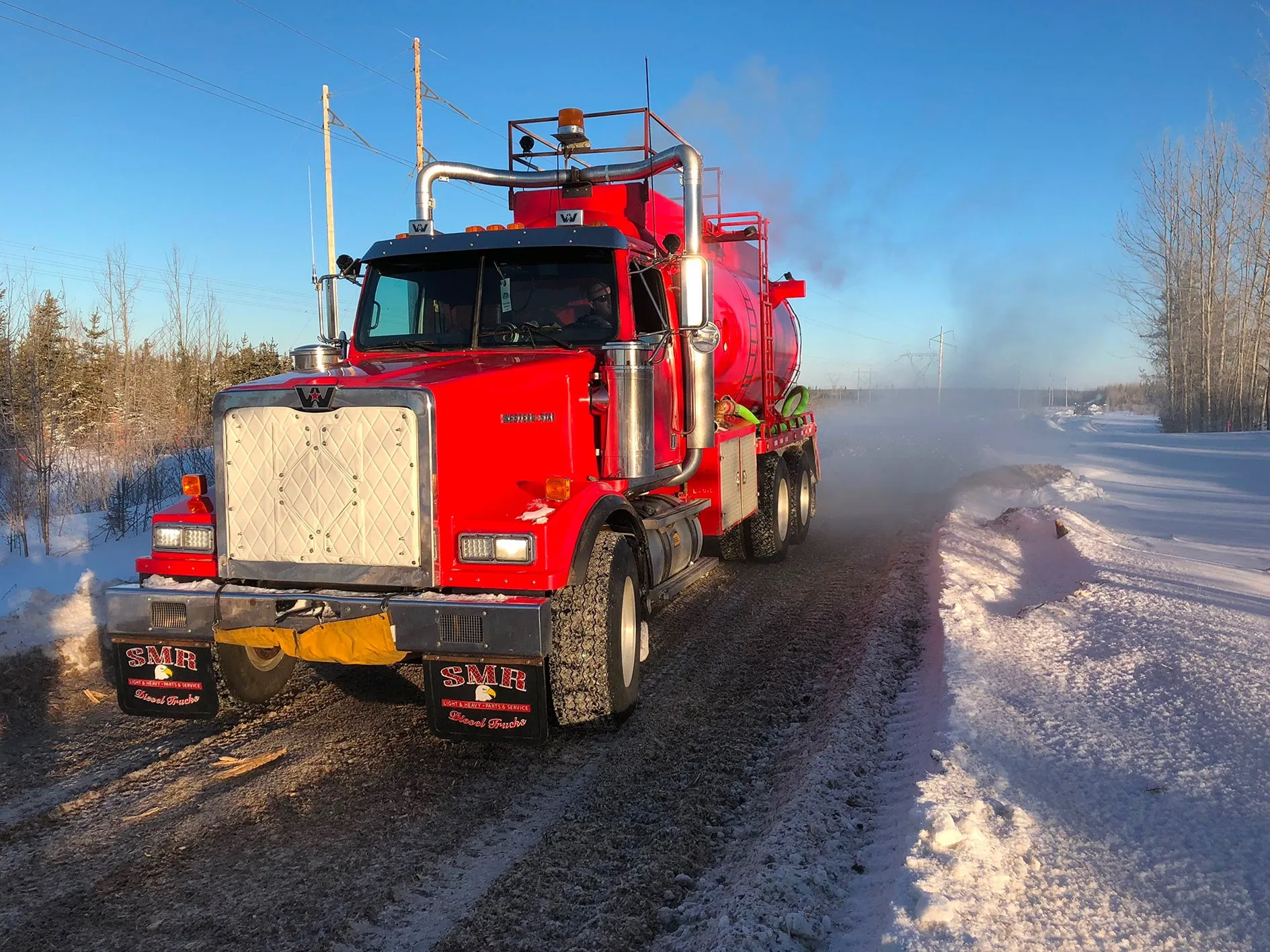 Water truck red